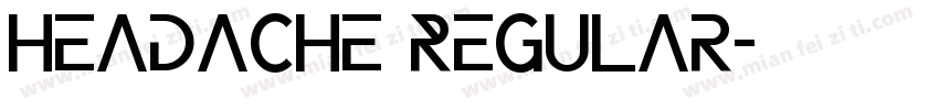 Headache Regular字体转换